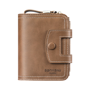 钱包男士短款2025新款牛皮驾驶证卡包一体竖款男式多功能情侣钱夹