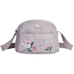 法姿时尚斜挎包包女2025春新潮款休闲尼龙布包单肩妈妈日常贝壳包