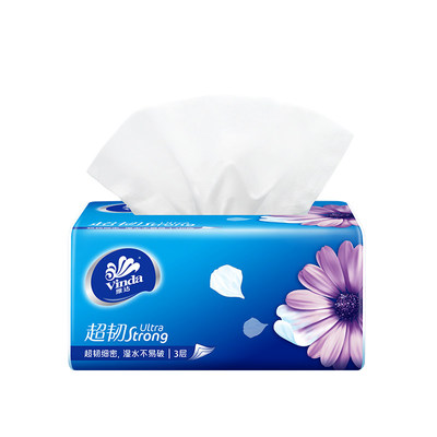 维达超韧3层120抽实惠装抽纸