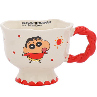 蜡笔小新水杯家用陶瓷可爱马克杯