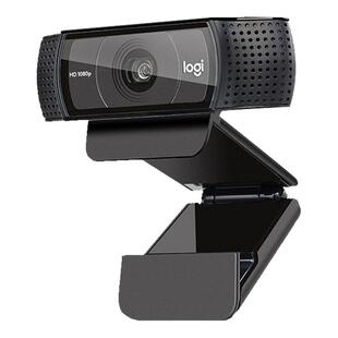 罗技C920e高清摄像头1080P台式笔记本直播会议USB外接内置麦克风