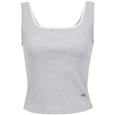 ONLY方领显瘦短款吊带背心T恤