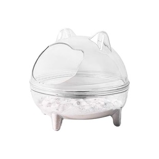 仓鼠浴室厕所浴沙盒洗澡防飞溅浴沙尿砂除臭洗澡盆浴盆宠物用品