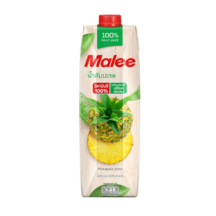 Malee玛丽泰国百分百100%纯果汁菠萝汁饮料饮品果蔬汁1L整箱批发