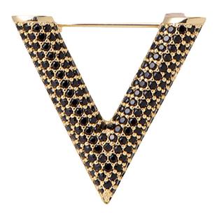 精致V字防走光扣设计感小众胸针高档女简约领口别针装饰固定衣服