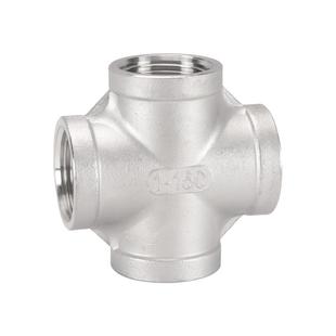 304不锈钢4分内丝四通6分立体墙角接头1/2寸十字外丝五通水管配件