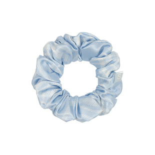 SILKY MIRACLE真丝发圈套组FREE系列蓝色格纹桑蚕丝头花新款