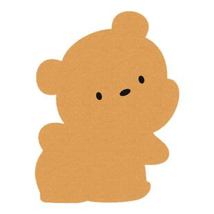 儿童房间布置装饰墙贴3d立体防撞护墙板趣味小熊照片墙毛毡板墙贴