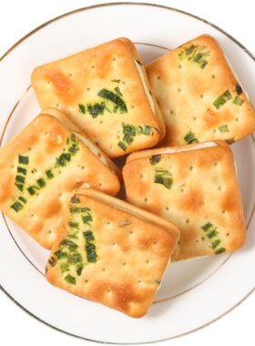 香葱牛轧糖夹心饼干牛扎古早风味