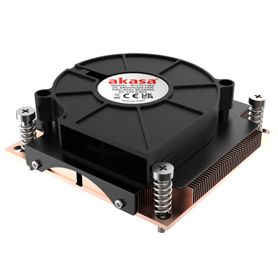 AKASA全铜1U侧吹式双滚珠CPU风扇