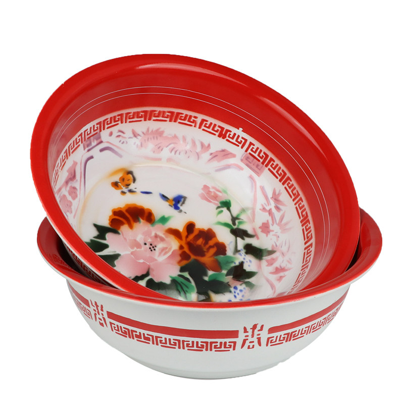 特厚双料搪瓷盆红色婚庆盆结婚陪嫁洗脸盆经典怀旧红色喜庆搪瓷盆