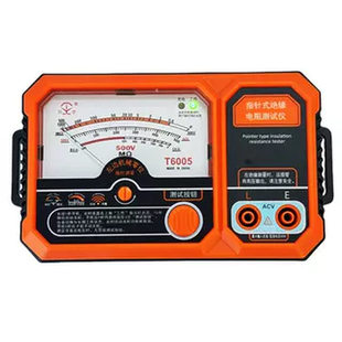 电工专用兆欧表指针T6005 摇表6010绝缘电阻500V1000充电川宇新款