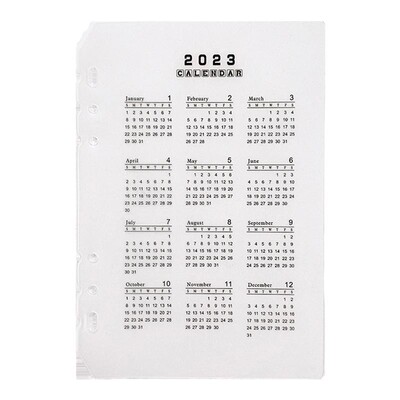 a5透明磨砂保护板六孔配件活页本