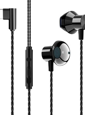 有线耳机适用oppo一加手机电竞游戏专用typec接口电脑圆孔入耳式