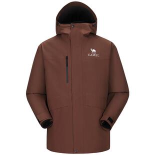 骆驼户外三合一岩野冲锋衣男女款防风防水外套进藏旅游徒步登山服