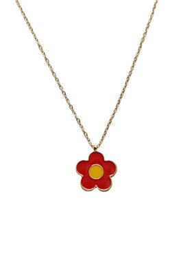 小红花耳钉项链小雏菊小花朵