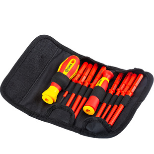 世达绝缘螺丝刀VDE耐高压螺丝批电工用一字十字改锥起子工具套装