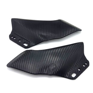 适用川崎忍者650ninja400 H2改装碳纤维定风翼后视镜导流罩扰流罩