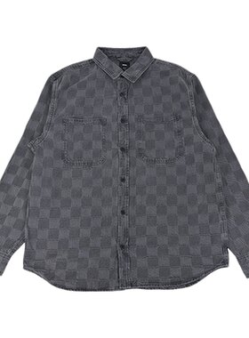 VANS范斯男棋盘格长袖衬衫