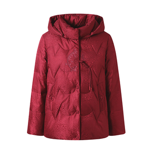 中老年妈妈冬装羽绒服女2025新款加厚保暖外套老人太太奶奶装衣服