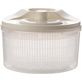 川岛屋蔬菜脱水器家用沙拉甩干机洗水果甩水菜篮旋转洗菜沥水神器