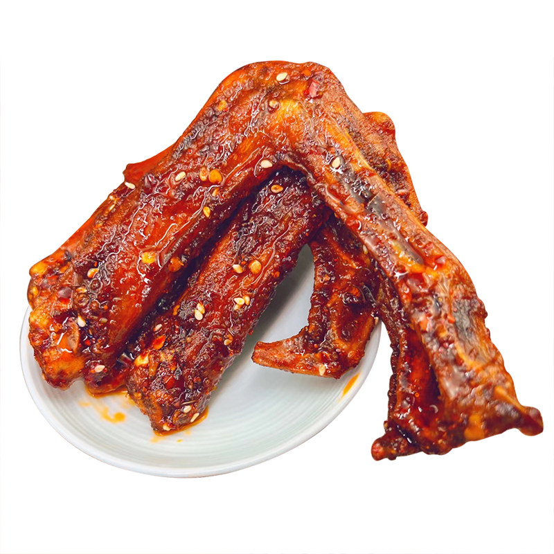 爱成瑶妹麻辣鸭翅膀开袋即食湖南特产香辣鸭翅卤味熟食小吃现做