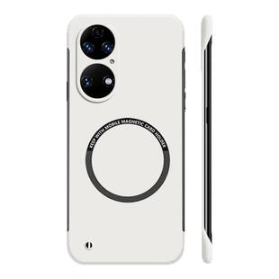 适用于华为p50手机壳p50pro新款磁吸无边框硬壳男女款防摔简约散热网红ins情侣同款轻薄超薄P50e保护套高级感