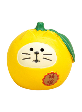 卡通可爱小猫水果桌面摆件