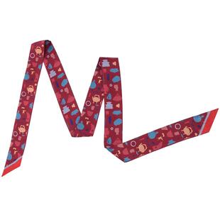 苏州博物馆苏博绘影真丝领巾百搭丝巾气质窄丝巾领巾生日礼物送女