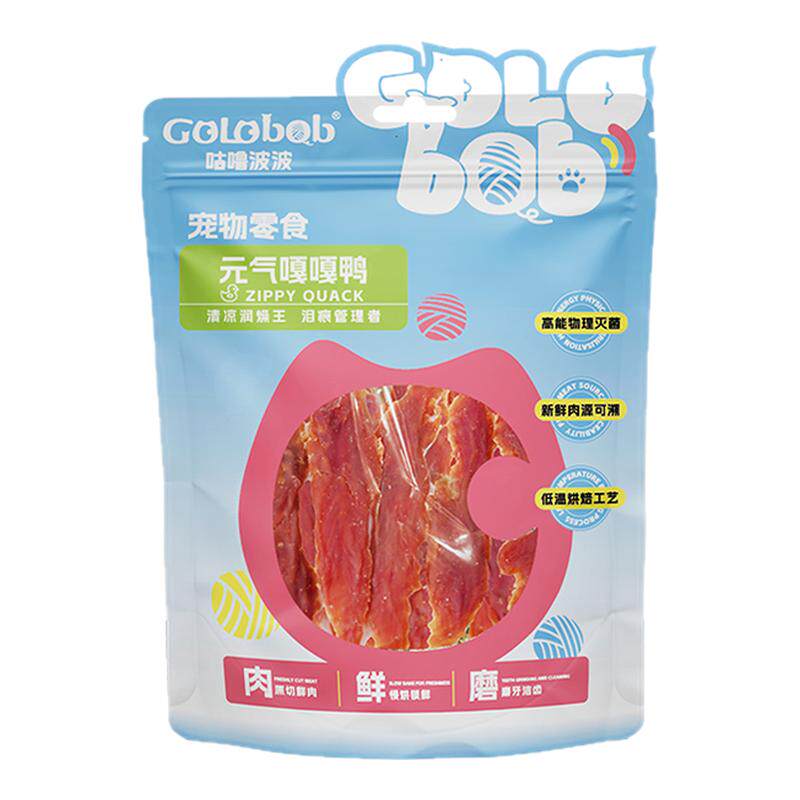 咕噜波波宠物风干冻干零食猫主食成猫鸡肉粒鸭肉手撕鸡蛋黄芝麻