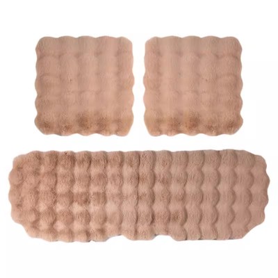 长毛绒坐垫泡泡绒汽车加厚保暖新