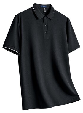 富铤桑蚕丝男士凉感短袖Polo衫