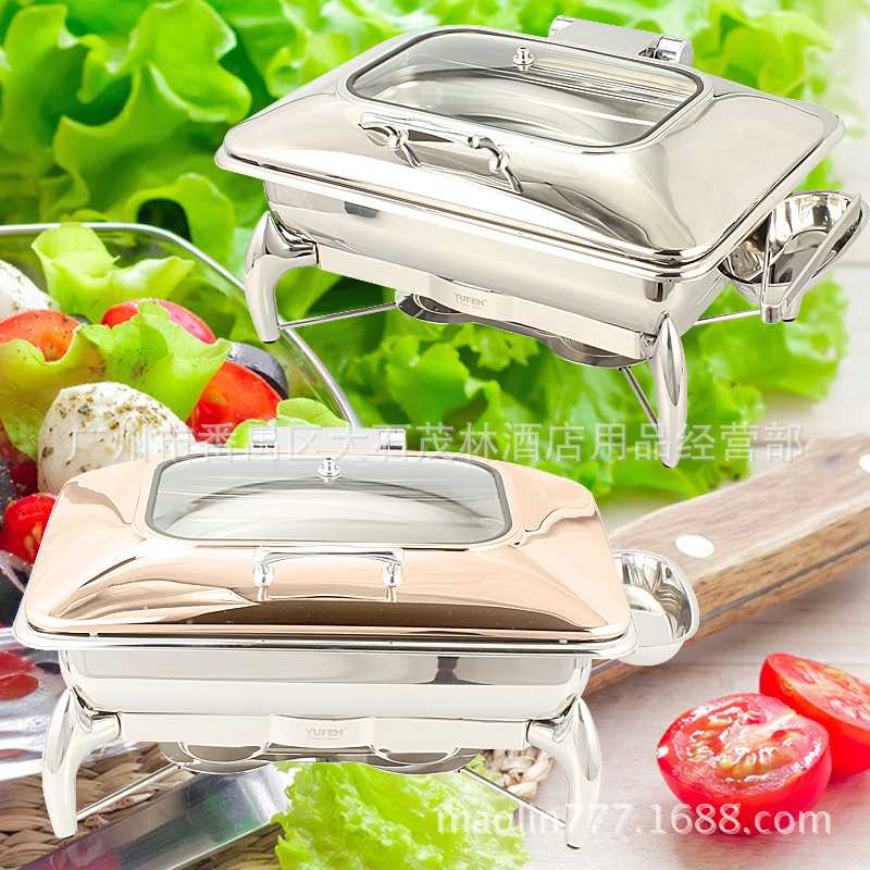 YUFEH/宇辉自助餐炉布菲炉酒店早餐炉玻璃自助餐保温炉选配电热板