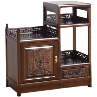 客厅新中式茶柜一体靠墙茶水柜茶水台储物柜餐边柜茶叶柜茶边柜