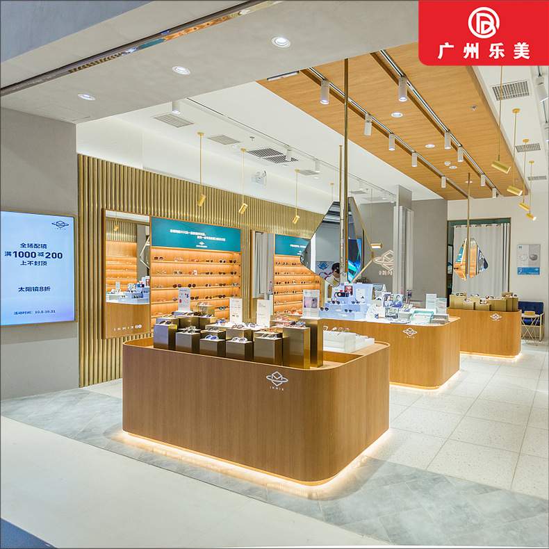 整店输出烤漆展柜眼镜店展示柜商场3D眼镜展柜眼镜专卖店陈列柜台