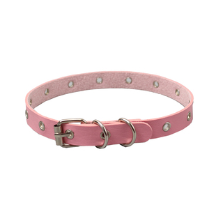 亚比朋克风鸡眼铆钉项圈饰品pu皮带扣颈带辣妹锁骨链可调脖链环酷