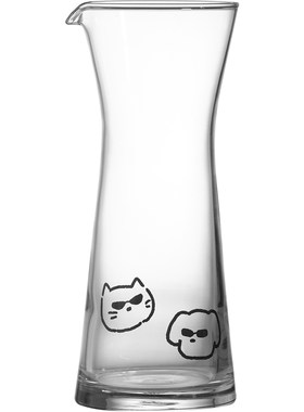 原创小狗玻璃分酒器小酒杯套装