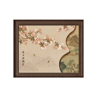 喜上眉梢电表箱装饰画2025新款配电箱挂画宋代美学电源总开关壁画