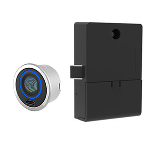 海钠诗抽屉柜子指纹锁柜门电子锁衣柜鞋柜密码锁双开门暗装智能锁