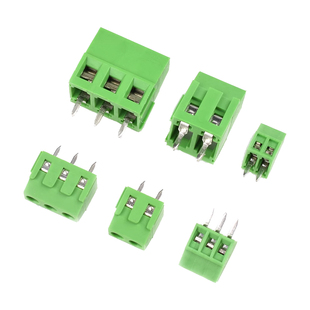 KF128/126-2/3P接线端子/柱2.54/3.81/5.08MM间距5.0螺钉式可拼接