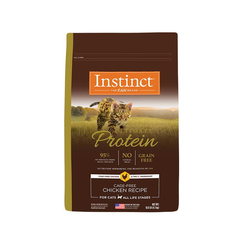 Instinct天然百利猫粮进口经典无谷鸡肉系列猫粮全价猫粮5kg/袋