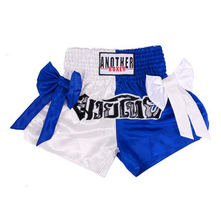 新款拳击泰拳短裤男女儿童散打训练服搏击裤蝴蝶结表演服定制