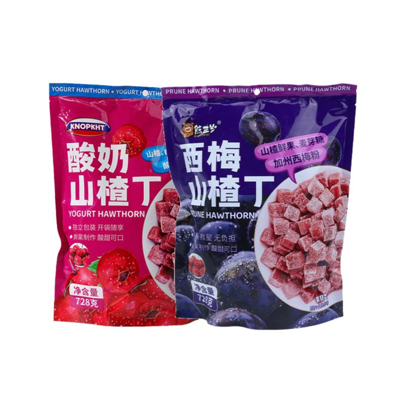KNOPKHT熊三歲酸奶西梅山楂丁兒童小零食酸甜開味解饞獨立小包裝