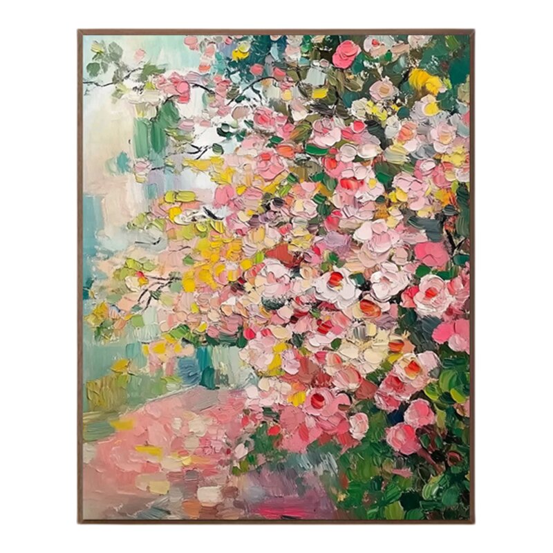 原创|《花影漫道》中古手绘油画