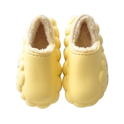 云朵棉拖鞋女冬季包跟室内可爱加绒棉鞋防水厚底保暖外穿22新款k