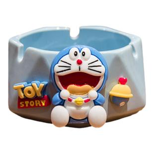 卡通烟灰缸陶瓷家用可爱陶瓷烟缸摆件生日礼物创意个性烟缸防飞灰