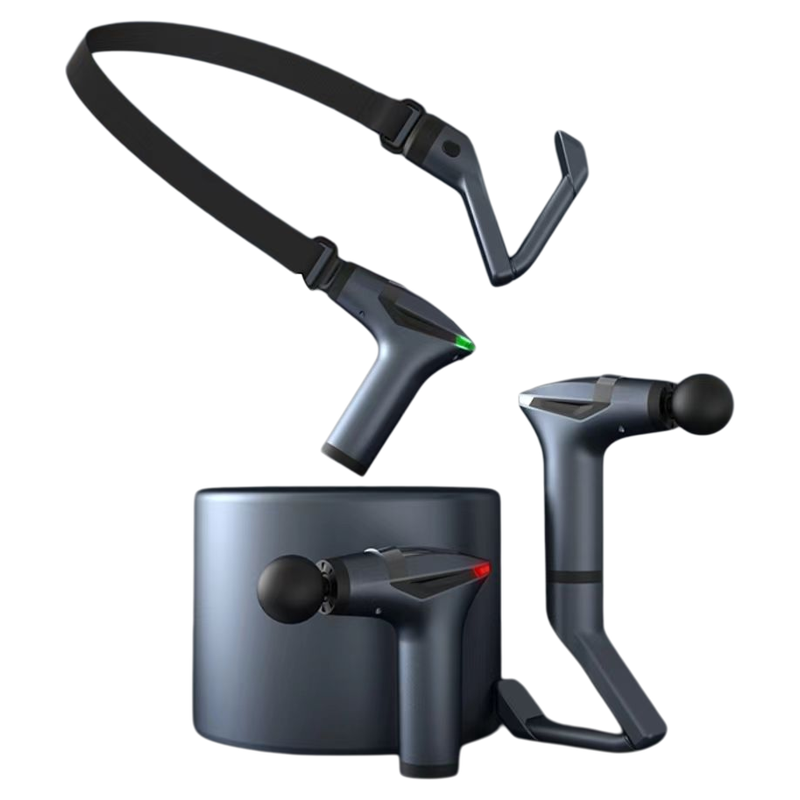 德国筋膜枪带分体拉多功能家用可拆卸手柄振动带肌肉健身按摩仪器