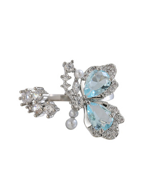 花迹薄荷梦蝶~蝴蝶戒指