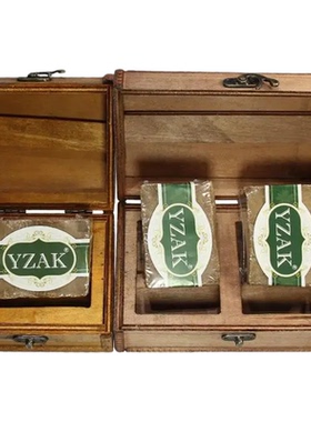 YZAK叙利亚古皂原装进口11年窑藏月桂橄榄油木盒手工皂官方旗舰店
