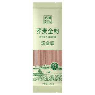 格琳诺尔纯荞麦面条200g粗粮内蒙荞麦面免煮代餐主食速食上班族